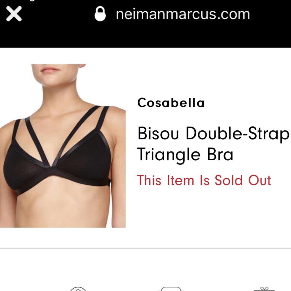 Cosabella Bisou Double Strap Bralette - S